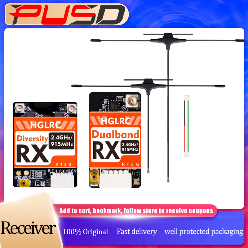 Drone Racing Receiver - HGLRC Dual-band True Diversity ELRS Receiver
