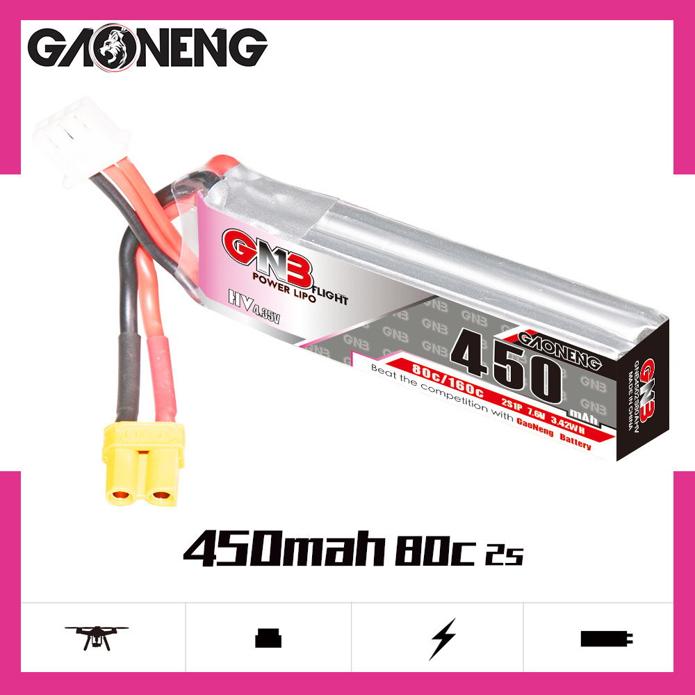 GNB LiPo Battery HV 2S 7.6V 45 - Drone Racing Battery review and price