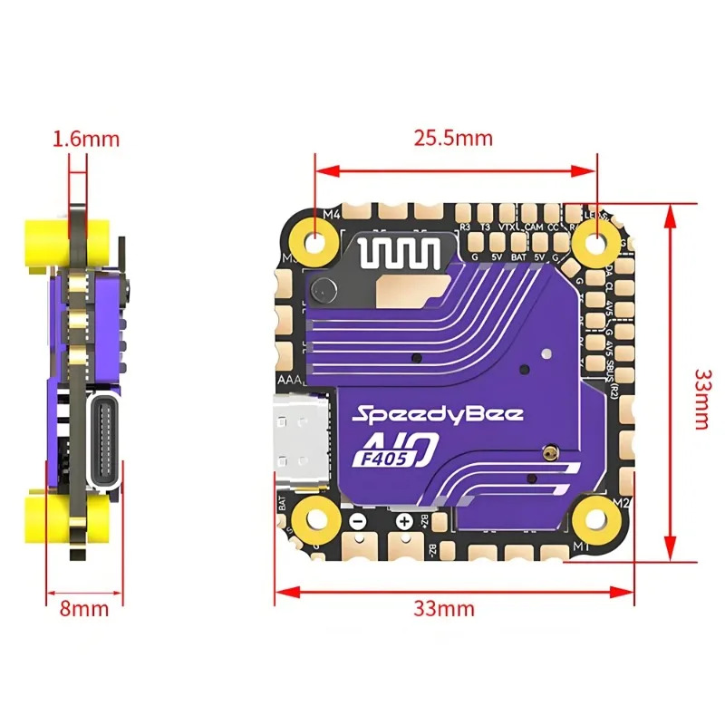 SpeedyBee F405 AIO Flight Cont - Drone Racing Flight Controller review and price